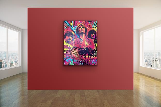 (CreativeWork) 60's Rock Band Pop Art by Mika Nishi. Mixed Media. Shop online at Bluethumb.