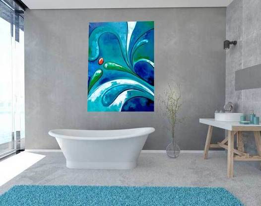 (CreativeWork) Flow by CAP Williams. Acrylic. Shop online at Bluethumb.