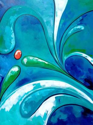 (CreativeWork) Flow by CAP Williams. Acrylic. Shop online at Bluethumb.