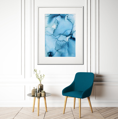 (CreativeWork) Misty Blue by __pete+chrissy angelheart. Mixed Media. Shop online at Bluethumb.