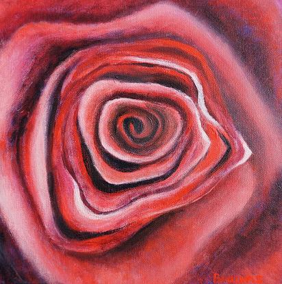 (CreativeWork) Stop to smell the Roses by Helen Brauns. Acrylic. Shop online at Bluethumb.