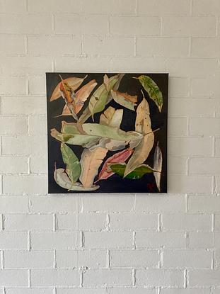 (CreativeWork) Fallen Leaves by Melissa Sundborn. Oil. Shop online at Bluethumb.