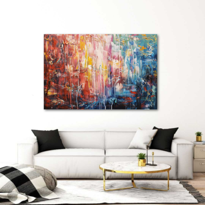 (CreativeWork) Light fall  by Alina Zorkina. Acrylic. Shop online at Bluethumb.