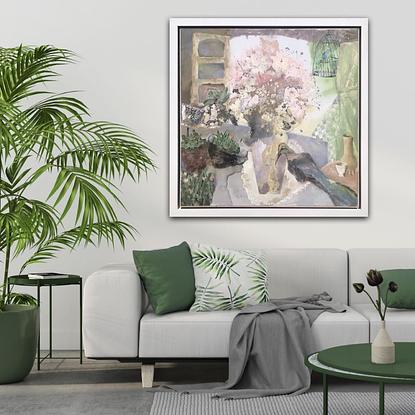 (CreativeWork) Feels like forever by jie zhou. Oil. Shop online at Bluethumb.