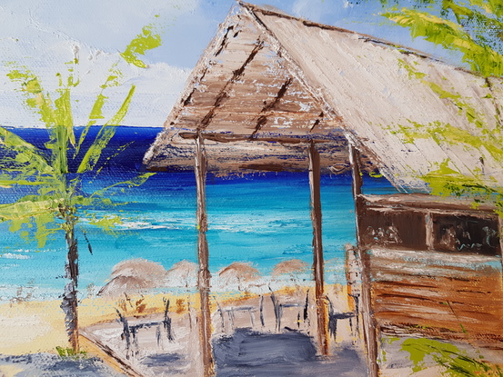 (CreativeWork) Somewhere in North Queensland by Carmen Iglesias. Oil. Shop online at Bluethumb.