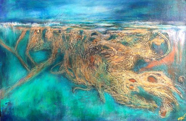 (CreativeWork) The Splendour of Nature by Elaine Foulsham. Mixed Media. Shop online at Bluethumb.