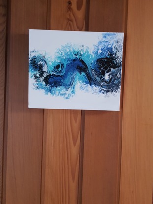 (CreativeWork) Wave #1 by Yulia Malova. Acrylic. Shop online at Bluethumb.