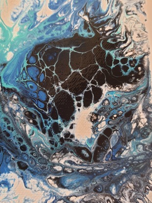 (CreativeWork) Wave #1 by Yulia Malova. Acrylic. Shop online at Bluethumb.