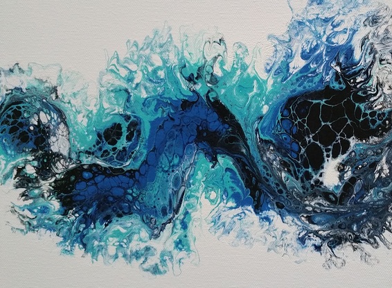 (CreativeWork) Wave #1 by Yulia Malova. Acrylic. Shop online at Bluethumb.