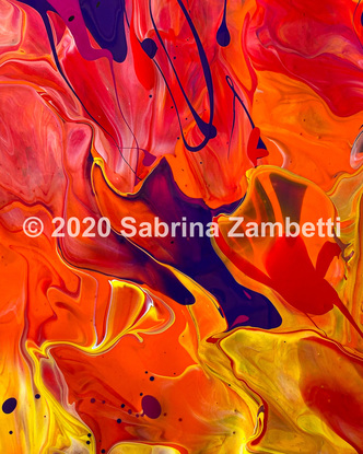 (CreativeWork) Inferno  by Sabrina Zambetti. Acrylic. Shop online at Bluethumb.