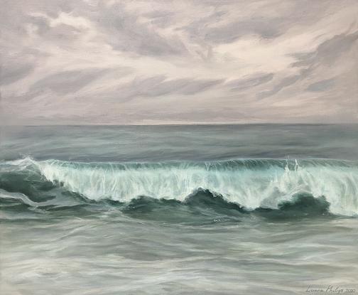 (CreativeWork) Serenity by Laura Phillips. Oil. Shop online at Bluethumb.