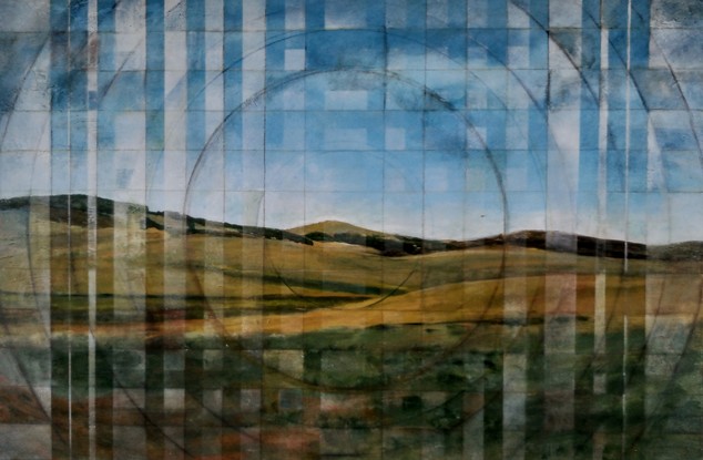 (CreativeWork) Valley Ripple by Gracehill Collective. Mixed Media. Shop online at Bluethumb.