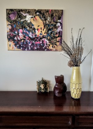 (CreativeWork) Fern Tree by Gracehill Collective. Mixed Media. Shop online at Bluethumb.