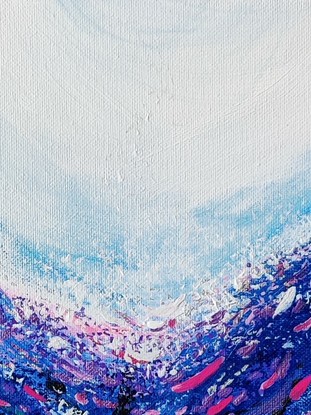 (CreativeWork) Rapids kind of Love by Margaret Long. Acrylic. Shop online at Bluethumb.