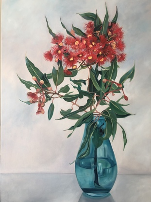 (CreativeWork) Blossom Magic  by Mia Laing. Oil. Shop online at Bluethumb.